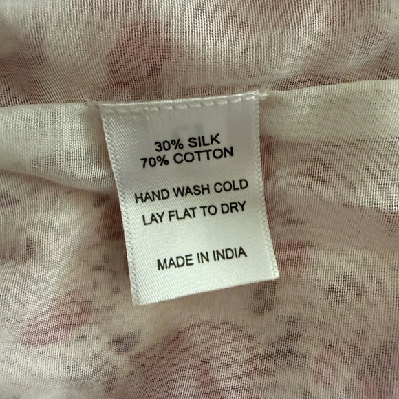 Alicia Bell Floral Beaded Tassel Tie VNeck Ruffle Ari Mini Dress Red Pink EUC - Picture 14 of 16